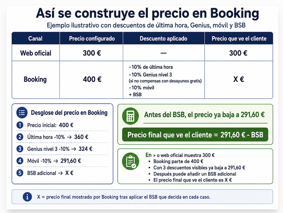 booking y su BSB
