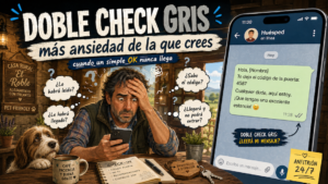Ansiedad por no ver el doble check azul de WhatsApp en la comunicación con clientes de una casa rural