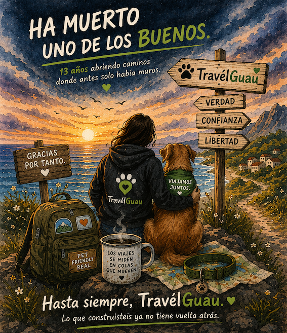 Homenaje a TravelGuau desde mastorrencito tras 13 años promoviendo viajar con perro en España y el turismo petfriendly real