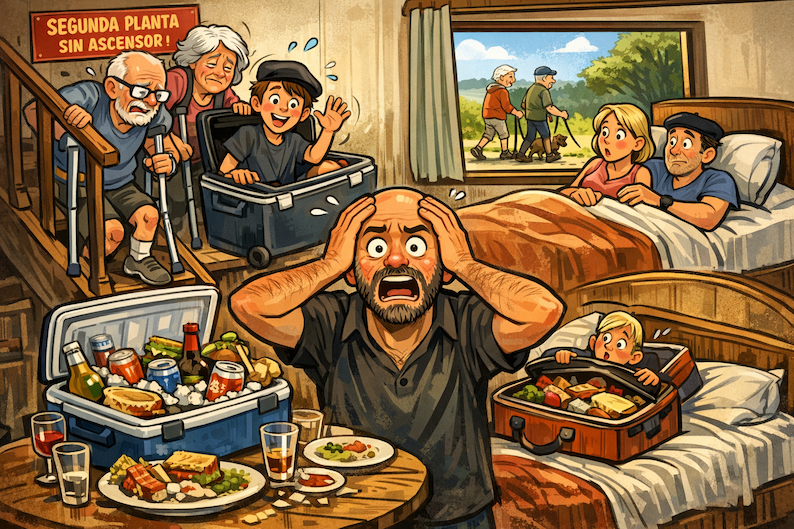 situaciones reales en turismo rural con clientes inesperados y problemas en una casa rural petfriendly en España